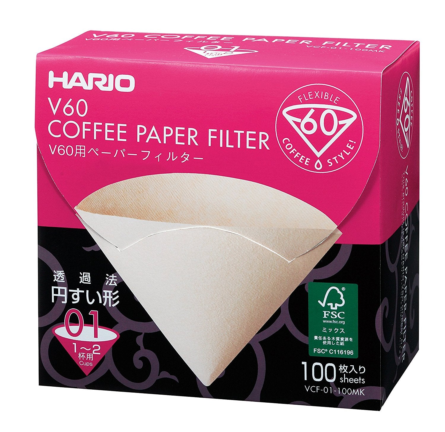 Coffee Paper Filter 01 02 (100 sheets)